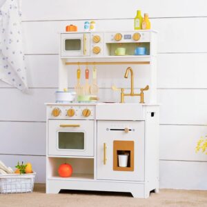 Children's Wooden Kitchen with Ice Dispenser