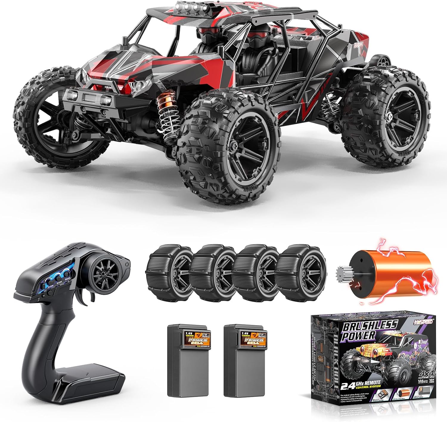 Brushless 1:14 4WD RC Car 68KM/H